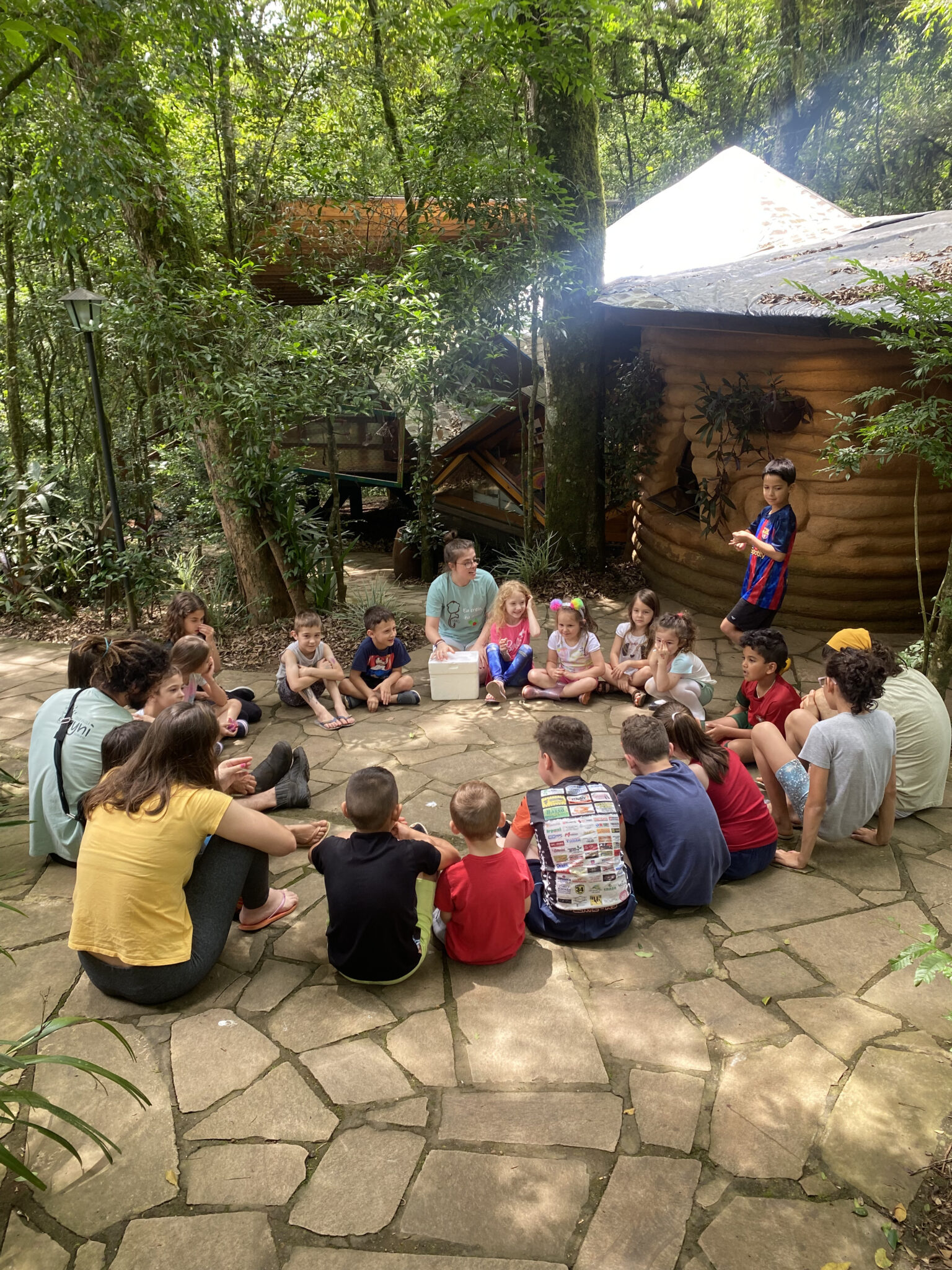 Circle time in the Ayni forest